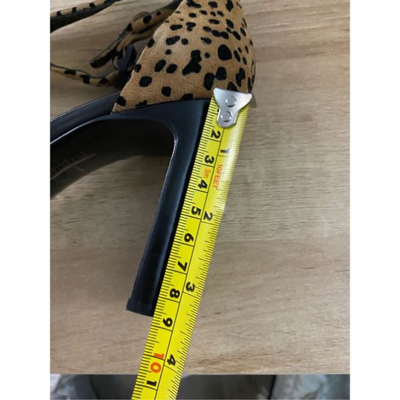 Rag & Bone Ellis Cheetah Print Animal Print Sandals Block Heels Sz 37.5, MP $425 - Picture 8 of 11